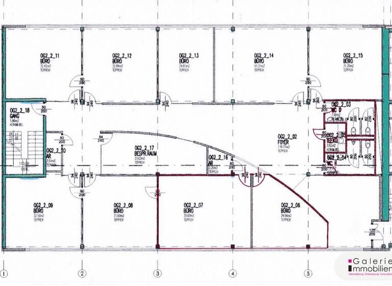 Büro zur Miete 13,60 € 2 Zimmer 64,2 m² Bürofläche Wien 1030