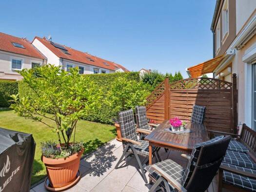 Reihenmittelhaus zum Kauf 479.900 € 4 Zimmer 135 m² 121 m² Grundstück Großziethen Schönefeld / Großziethen 12529