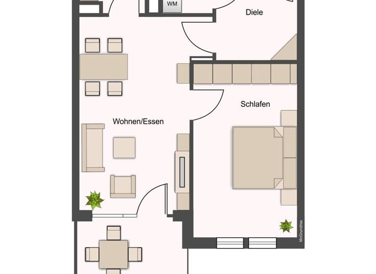Wohnung zum Kauf 229.000 € 2 Zimmer 72,8 m² Rottenburg 72108