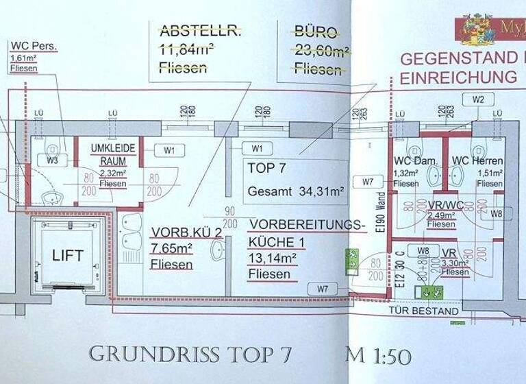 Bürofläche zum Kauf 160.000 € 34,3 m² Bürofläche Baden 2500
