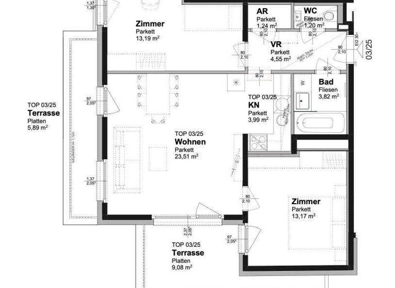 Wohnung zur Miete 991 € 3 Zimmer 65 m² 4. Geschoss frei ab 01.06.2026 Wien 1210
