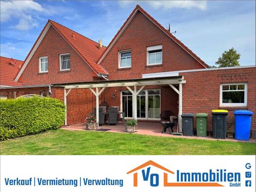 Doppelhaushälfte zur Miete 850 € 4 Zimmer 109 m² 346 m² Grundstück frei ab 01.12.2025 Ostgroßefehn Großefehn 26629
