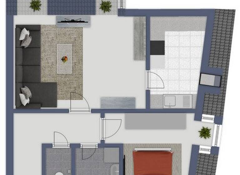 Wohnung zum Kauf 249.000 € 2 Zimmer 52,4 m² Baden 2500