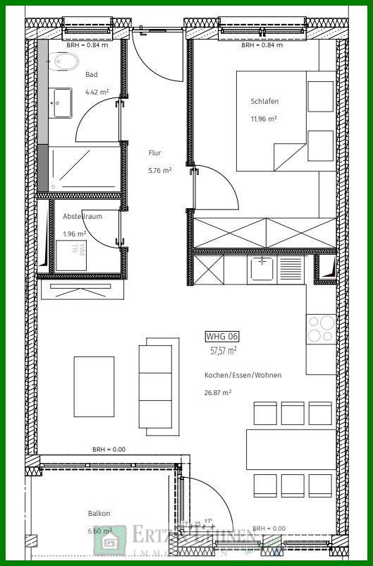 Wohnung zur Miete 690 € 2 Zimmer 57,6 m²<br/>Wohnfläche ab sofort<br/>Verfügbarkeit Wittlich Wittlich 54516