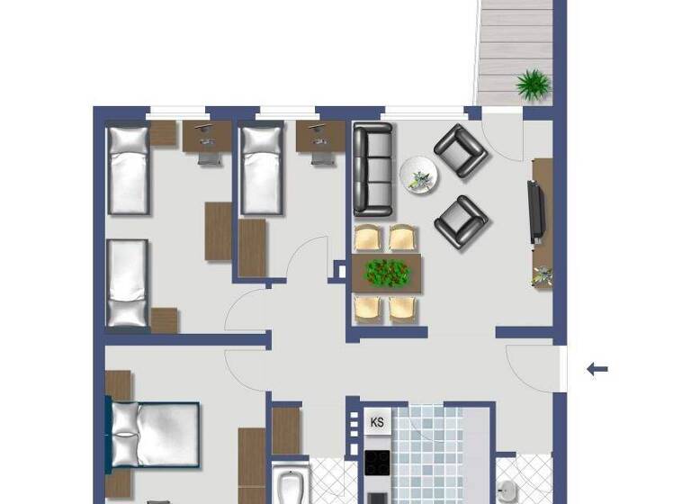 Wohnung zum Kauf provisionsfrei 259.000 € 4 Zimmer 84,8 m² EG Friesdorf Bonn 53175