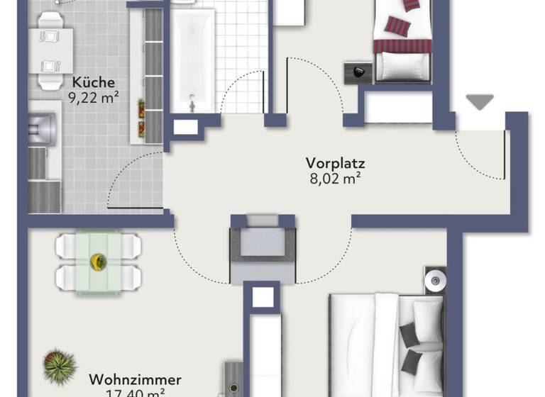 Wohnung zum Kauf 275.000 € 3 Zimmer 66,4 m² 1. Geschoss Oststadt Ulm 89073