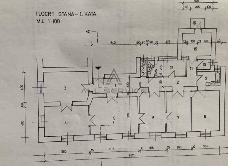 Wohnung zum Kauf 1.050.000 € 6 Zimmer 208 m² 1. Geschoss Donji grad, Donji Grad Mimara