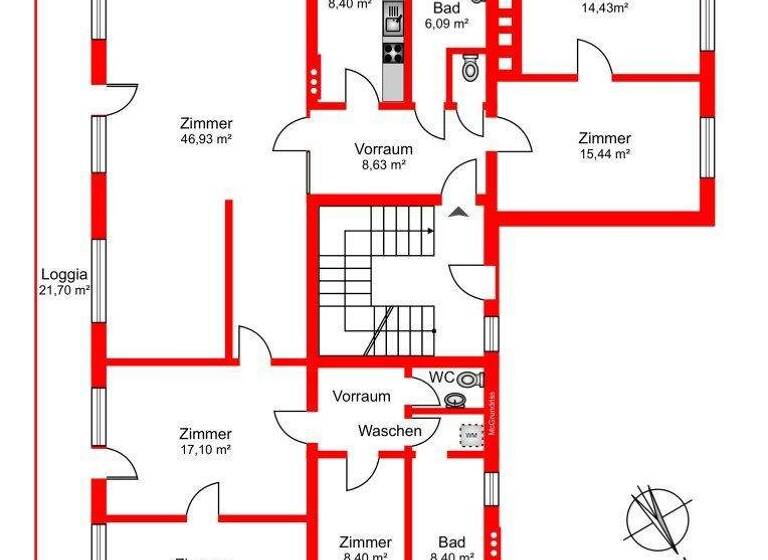 Wohnung zum Kauf 789.000 € 6 Zimmer 176 m² 2. Geschoss Wien 1130