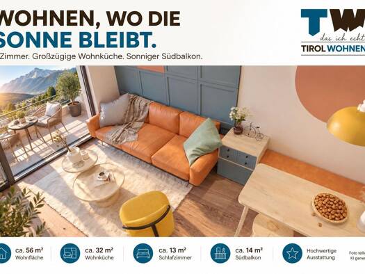 Wohnung zum Kauf 368.000 € 56 m² Telfs 6410