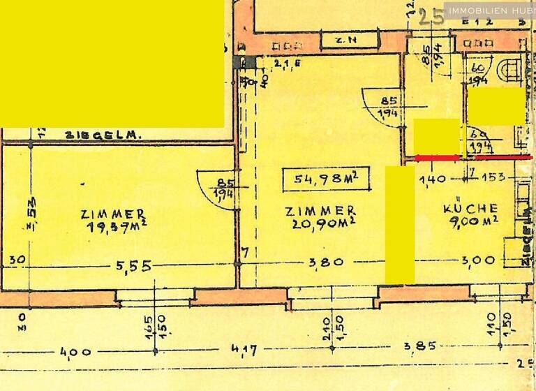 Wohnung zur Miete 762 € 2 Zimmer 55 m² 3. Geschoss Wien 1150