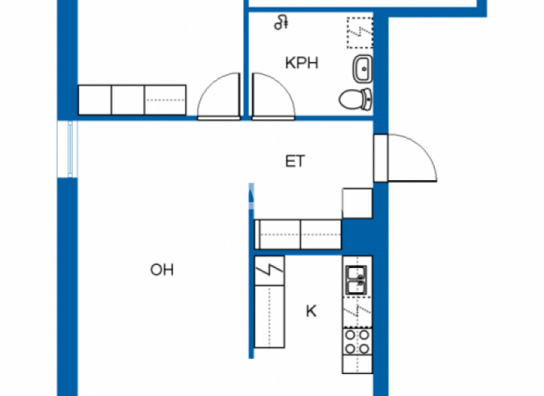 Studio zum Kauf 56.900 € 3 Zimmer 66 m² 3. Geschoss Pikkuympyräkatu 7 A 5 Hamina 49400