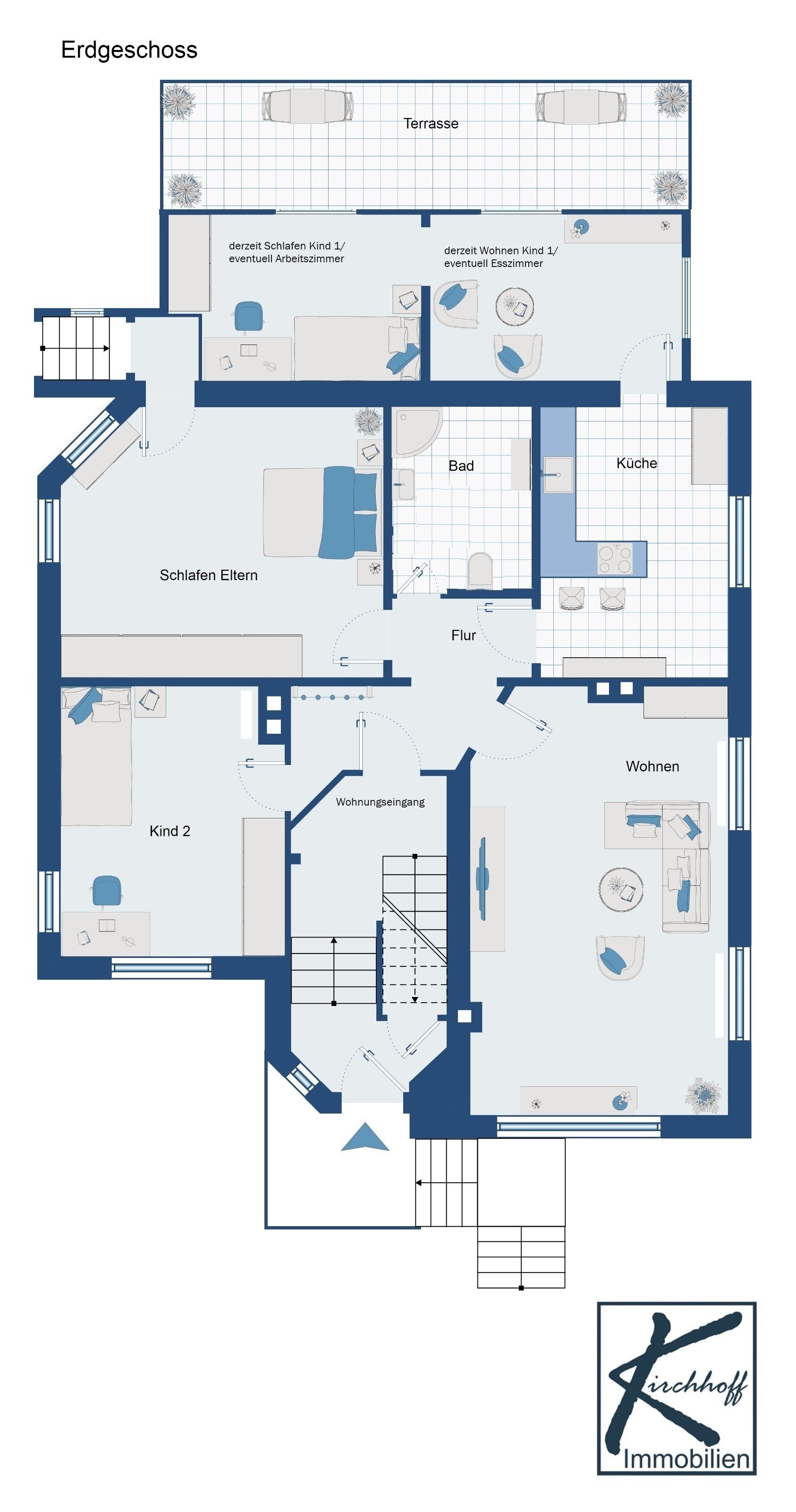 Terrassenwohnung zum Kauf 234.400 € 5 Zimmer 149 m²<br/>Wohnfläche 1.<br/>Geschoss Steinberg Goslar 38640