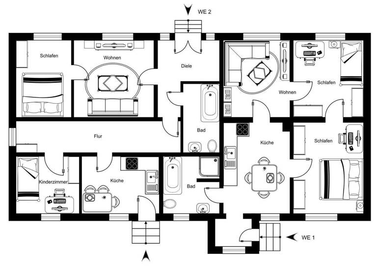Mehrfamilienhaus zum Kauf 620.000 € 13 Zimmer 359 m² 1.513 m² Grundstück Groß Bölkow 18239