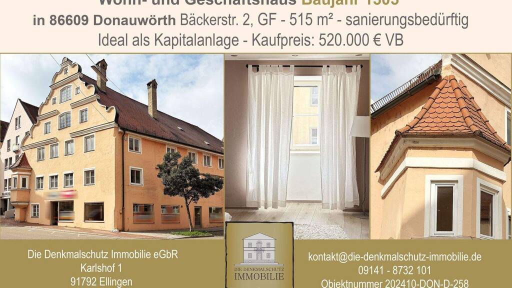 Haus zum Kauf 520.000 € 291 m² 515 m² Grundstück Donauwörth 86609