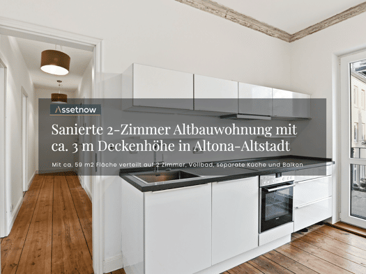 Wohnung zum Kauf 519.000 € 2 Zimmer 59 m² 2. Geschoss Altona-Altstadt Altona 22767