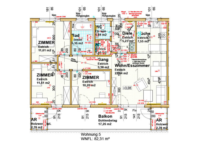 Wohnung zur Miete 999 € 82,6 m² Teichsiedlung 15a/5 Gastern 3852