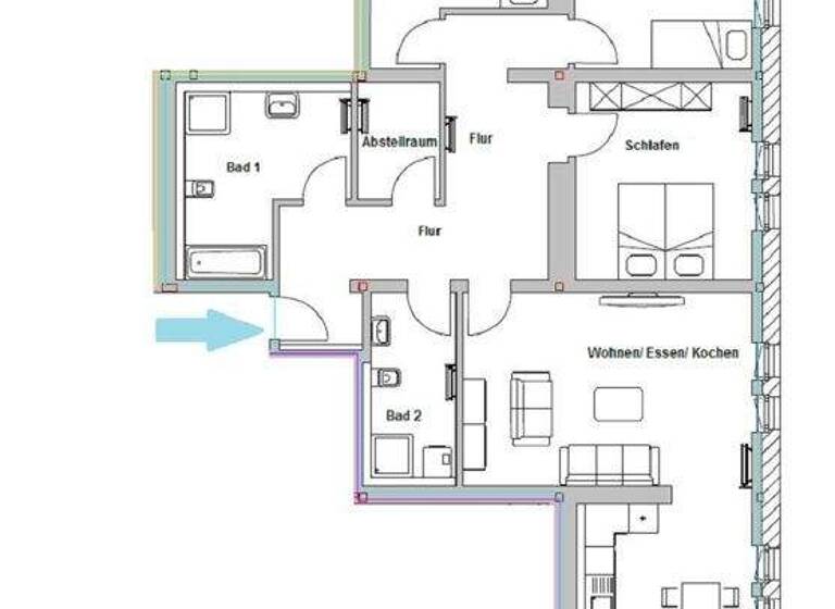Wohnung zur Miete 1.185 € 4 Zimmer 131,7 m² frei ab 01.05.2026 Neuendorfer Str. 69 Altstadt Brandenburg an der Havel 14770