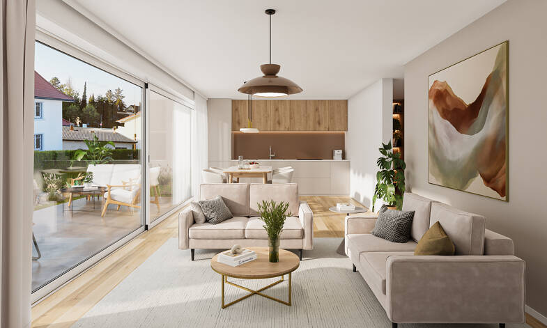 Wohnung zum Kauf provisionsfrei 498.000 € 2 Zimmer 60,9 m² EG Mühlbachstraße 3 Überlingen Überlingen 88662
