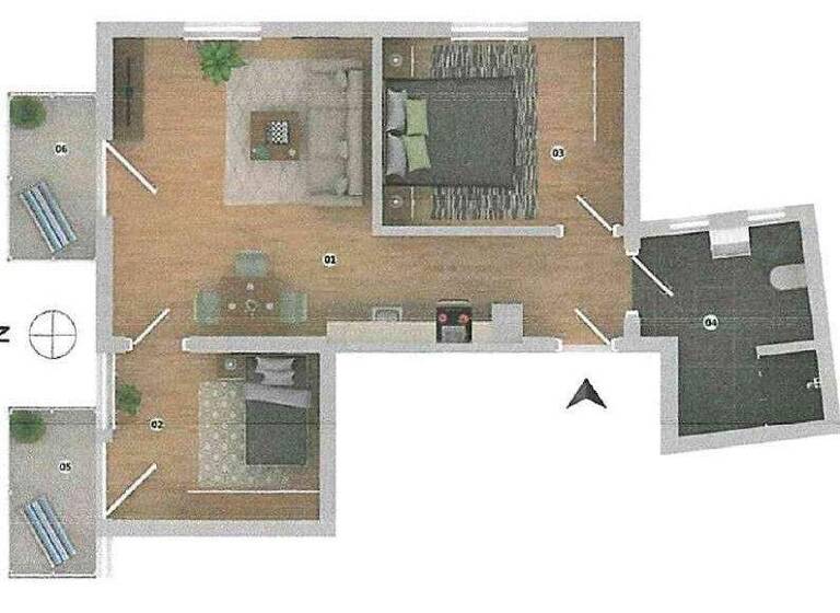 Wohnung zum Kauf 279.000 € 3 Zimmer 48 m² 1. Geschoss Augsdorfer Straße 24-26 Velden am Wörther See 9220