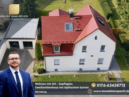 Einfamilienhaus zum Kauf 420.000 € 7 Zimmer 294,5 m² 1.352 m² Grundstück Merseburg Merseburg 06217