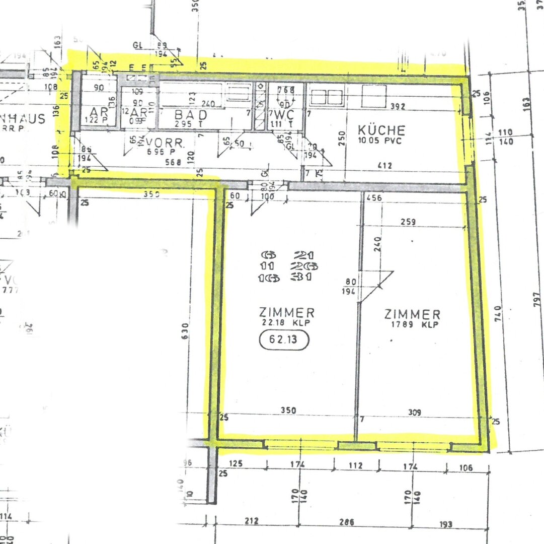 Wohnung zum Kauf 220.000 € 2 Zimmer 62 m²<br/>Wohnfläche 1.<br/>Geschoss Thaliastraße 118 Wien,Ottakring 1160