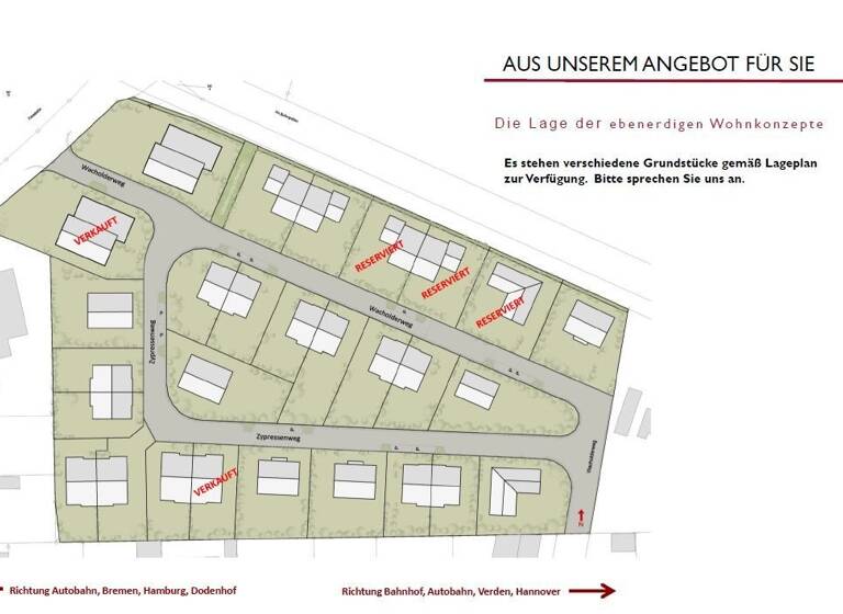 Haus zum Kauf - Erstbezug provisionsfrei 426.700 € 3 Zimmer 104 m² 530 m² Grundstück Wacholderweg Daverden Langwedel 27299