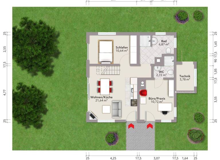 Einfamilienhaus zum Kauf 229.000 € 3 Zimmer 50 m² 812 m² Grundstück Wargolshausen Hollstadt 97618