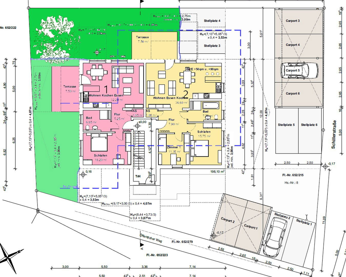 Wohnung zur Miete 1.250 € 3 Zimmer 84 m²<br/>Wohnfläche EG<br/>Geschoss 15.02.2025<br/>Verfügbarkeit Schillerstrasse 8 Hirschaid Hirschaid 96114