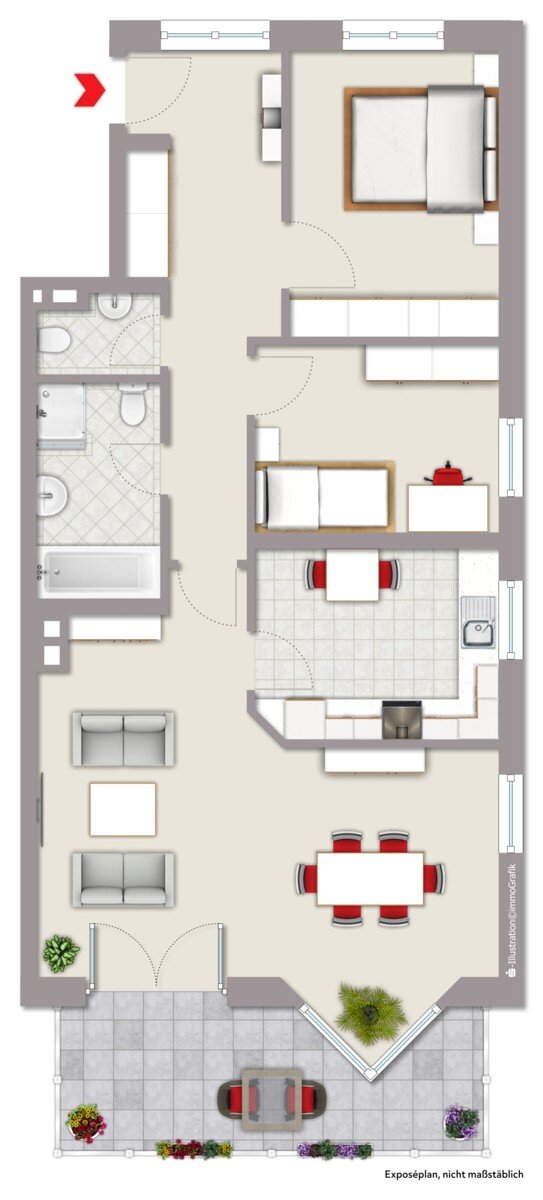 Wohnung zum Kauf 225.000 € 3 Zimmer 86 m²<br/>Wohnfläche 1.<br/>Geschoss Westbevern Telgte 48291