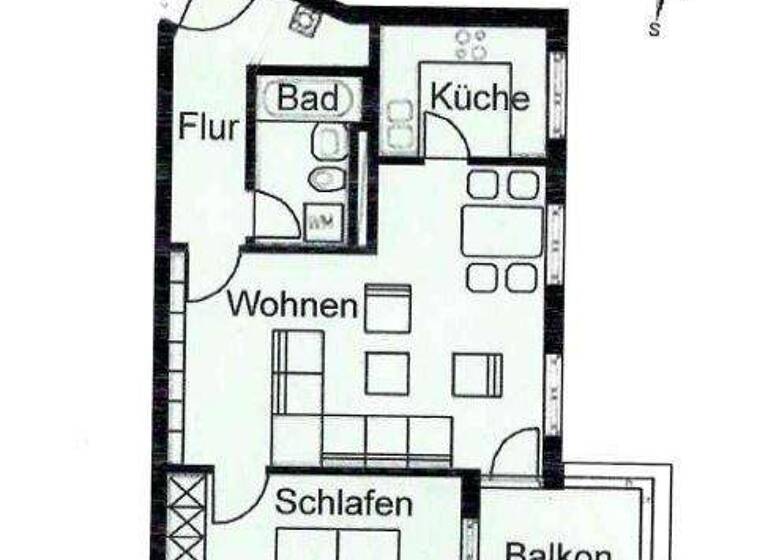Wohnung zum Kauf 260.000 € 2 Zimmer 62 m² 1. Geschoss Erding 85435