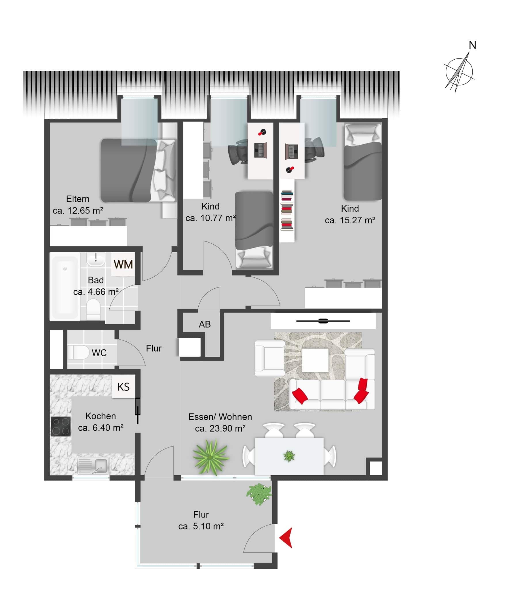 Wohnung zum Kauf 330.000 € 4 Zimmer 86,6 m²<br/>Wohnfläche Ramersdorf München 81539