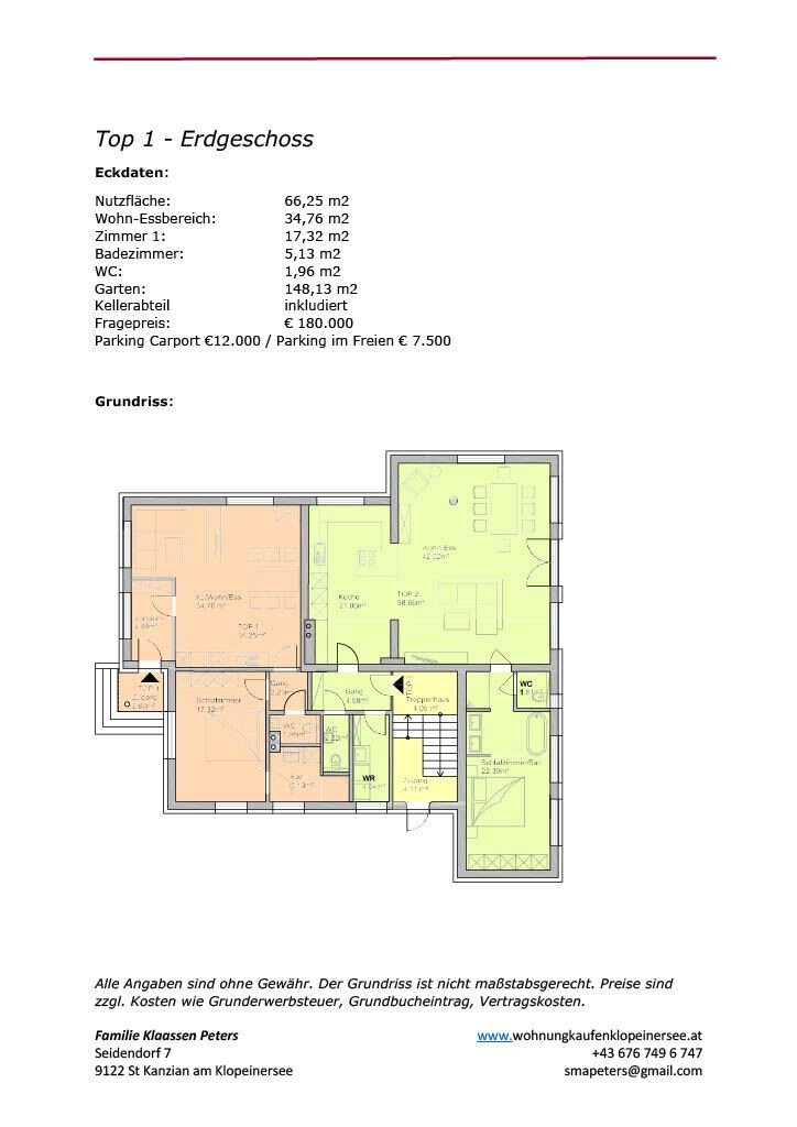 Haus zum Kauf provisionsfrei 180.000 € 2 Zimmer 66 m²<br/>Wohnfläche 1.500 m²<br/>Grundstück Seidendorf 7 Klopeinersee 9122