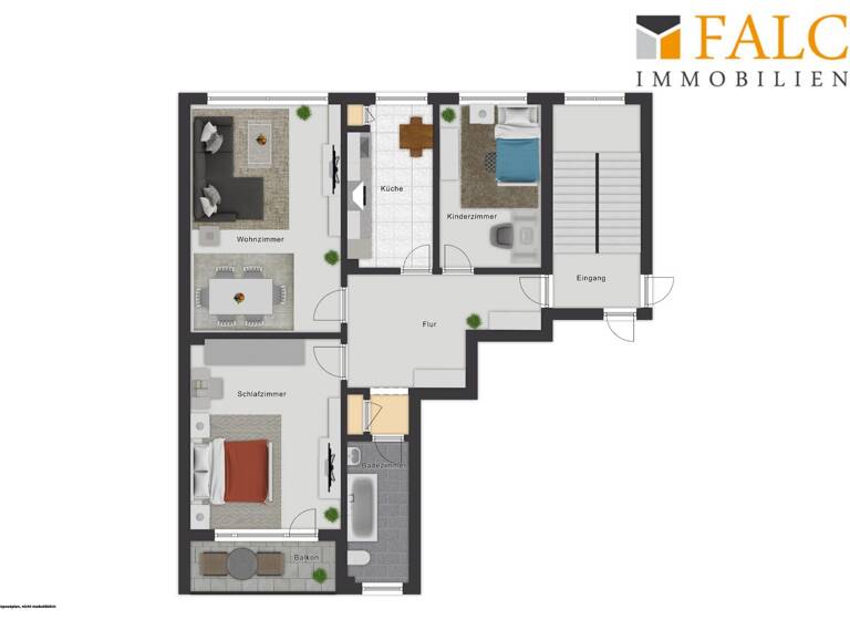 Wohnung zum Kauf provisionsfrei 234.900 € 3 Zimmer 74,2 m² 2. Geschoss Holthausen Düsseldorf 40589
