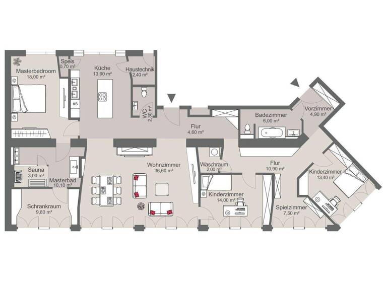 Wohnung zum Kauf 2.090.000 € 4,5 Zimmer 170 m² 1. Geschoss Wien 1010