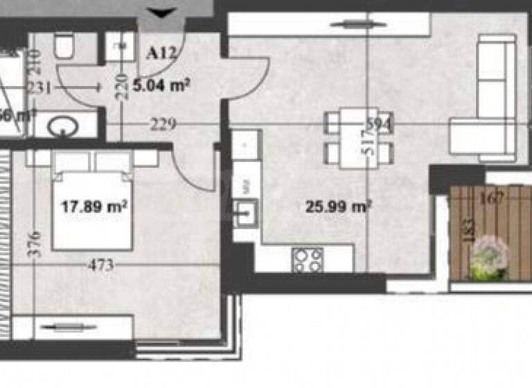 Studio zum Kauf 210.500 € 2 Zimmer 83 m² Sofia