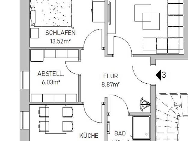 Wohnung zur Miete 777 € 2 Zimmer 67,6 m² EG frei ab 01.10.2026 Kleine Wallstraße 4 Verden Verden (Aller) 27283