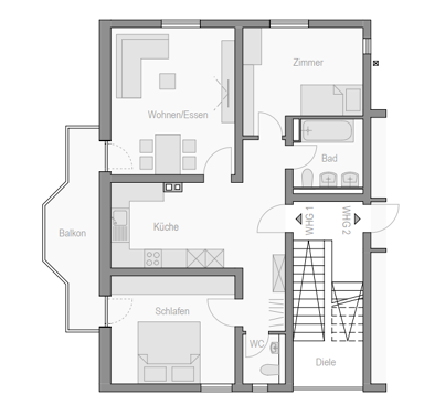 Wohnung zur Miete 740 € 3 Zimmer 74,4 m² 1. Geschoss frei ab sofort Schömberger Str. 61 Endingen Balingen 72336