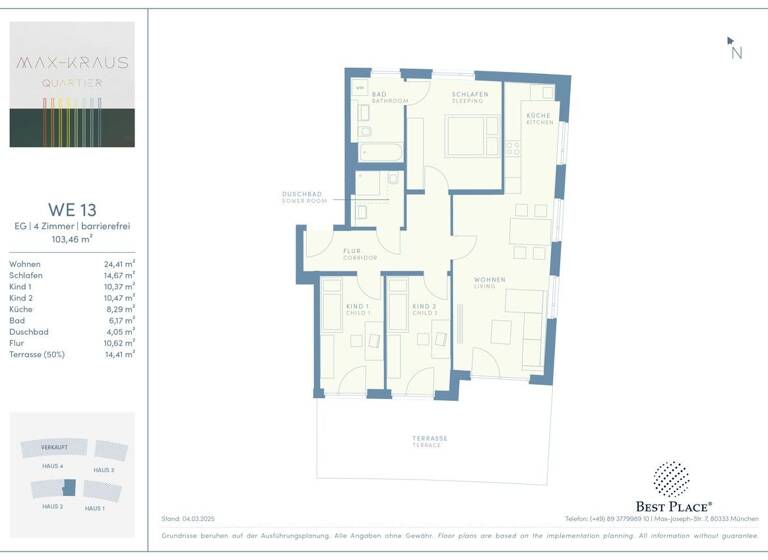 Wohnung zum Kauf provisionsfrei 829.000 € 4 Zimmer 103,5 m²<br/>Wohnfläche EG<br/>Geschoss Max-Kraus-Straße 17 Erding Erding 85435