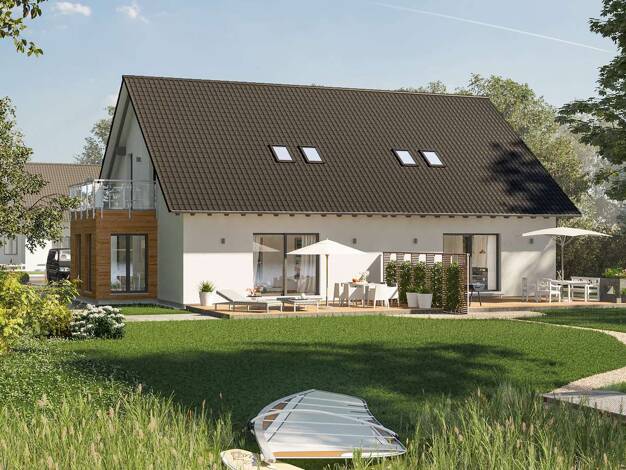 Doppelhaushälfte zum Kauf provisionsfrei 387.369 € 4 Zimmer 139 m² 396 m² Grundstück Schömberg 72352