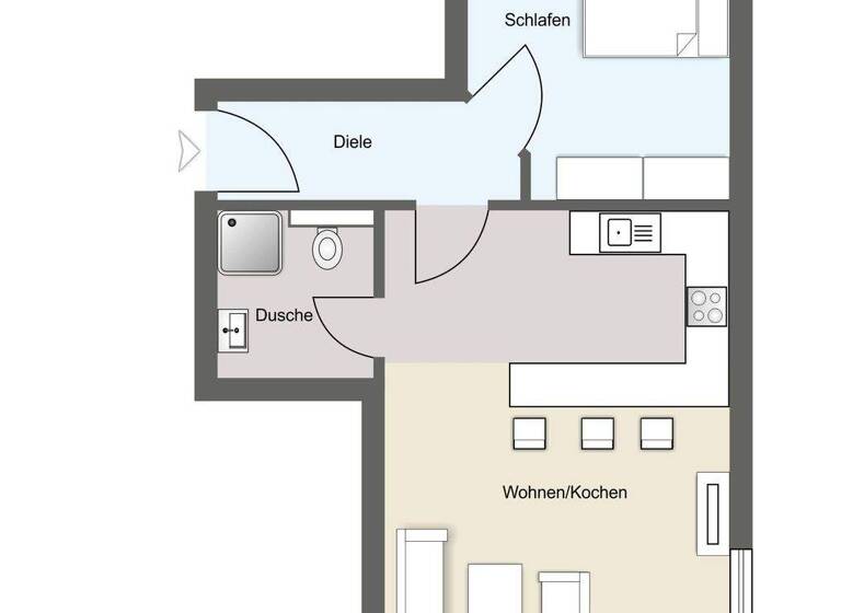 Wohnung zum Kauf 115.000 € 2 Zimmer 45 m² Pesterwitz Freital 01705