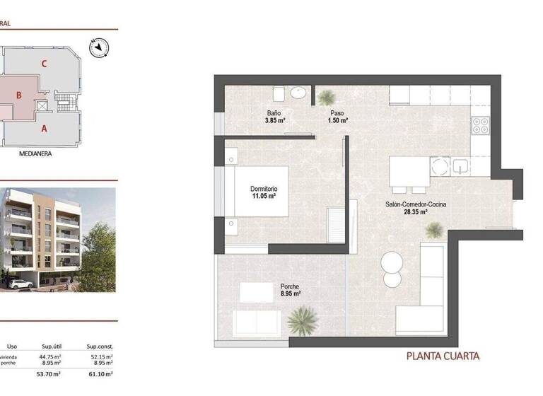 Wohnung zum Kauf 229.900 € 61 m² San Pedro del Pinatar 30740