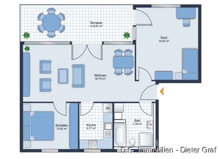 Penthouse zum Kauf 369.000 € 3 Zimmer 84 m²<br/>Wohnfläche Dachgeschoss, 3.<br/>Geschoss Ingolstadt Ingolstadt 85051