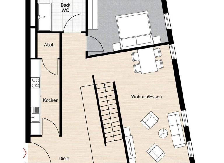 Maisonette zur Miete 1.300 € 3 Zimmer 113 m² frei ab sofort Gerlingen 70839