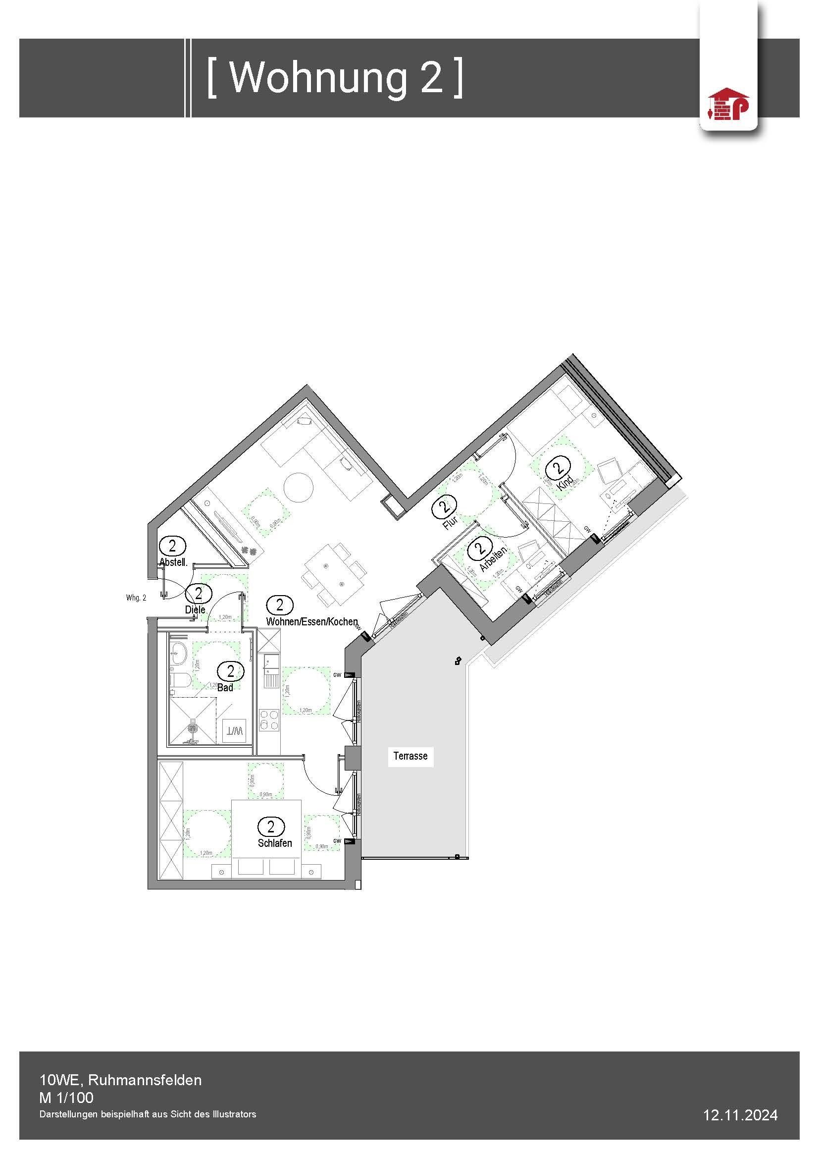 Wohnung zur Miete 800 € 3 Zimmer 75,2 m²<br/>Wohnfläche Bergerhäusl Ruhmannsfelden 94239