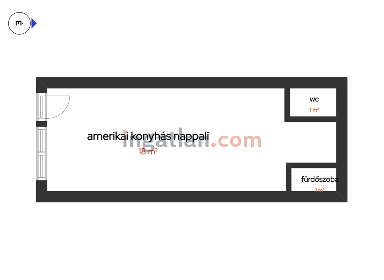 Bürofläche zum Kauf als Kapitalanlage geeignet 85.000 € 1 Zimmer 21 m² Keszthely 8360