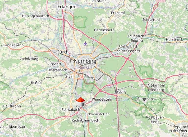 Bürofläche zur Miete 7,25 € 5 Zimmer 270,4 m² Bürofläche Neuseser Strasse 15 Katzwang Nürnberg 90455