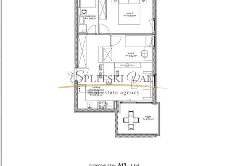 Wohnung zum Kauf 312.000 € 2 Zimmer 50 m² Split