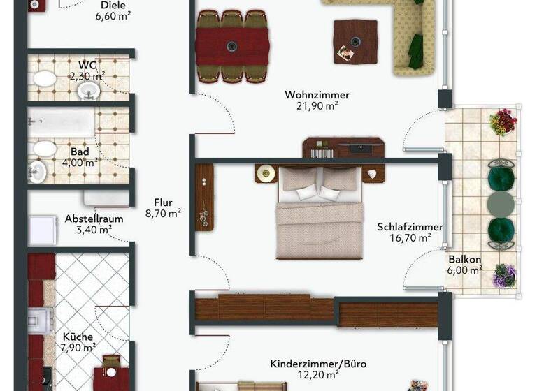 Wohnung zum Kauf provisionsfrei 209.900 € 3 Zimmer 83 m² 2. Geschoss Harburger Straße 46 Stade 21682
