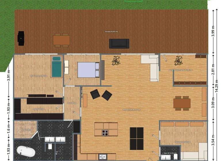 Wohnung zum Kauf provisionsfrei 429.000 € 4 Zimmer 175 m² EG Im Nickentäle 11 Freudenstadt 72250