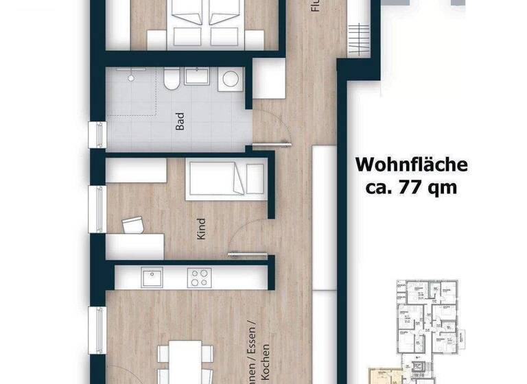 Wohnung zum Kauf provisionsfrei 460.000 € 3 Zimmer 77 m² 1. Geschoss Bahnhofstraße 20 Feucht 90537